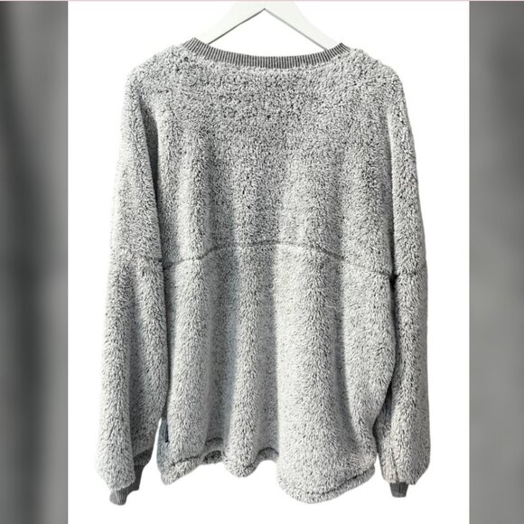 Georgia Tech Gray Teddy Sherpa Pullover Sweatshirt Adult size L - Picture 4 of 4